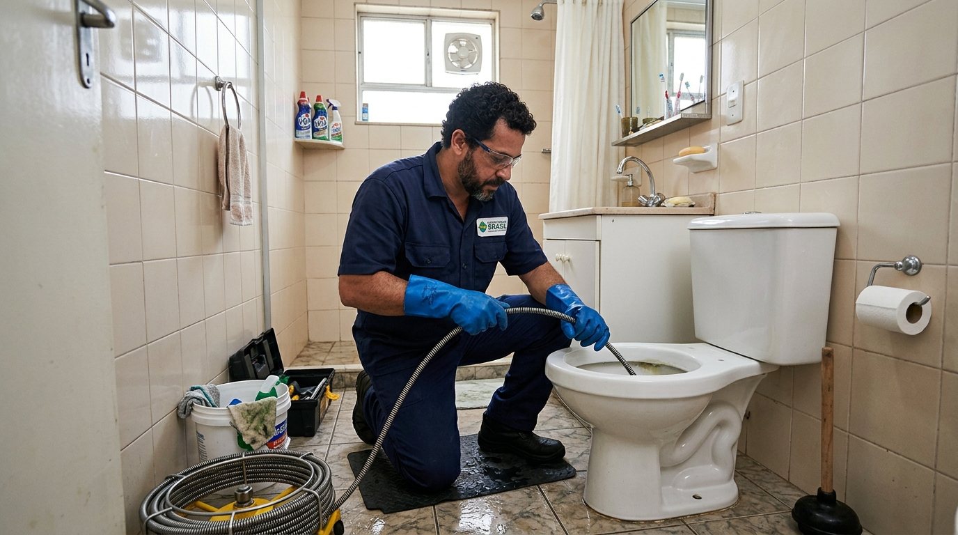 Desentupimento de Vaso com Equipamento em Betim‑MG