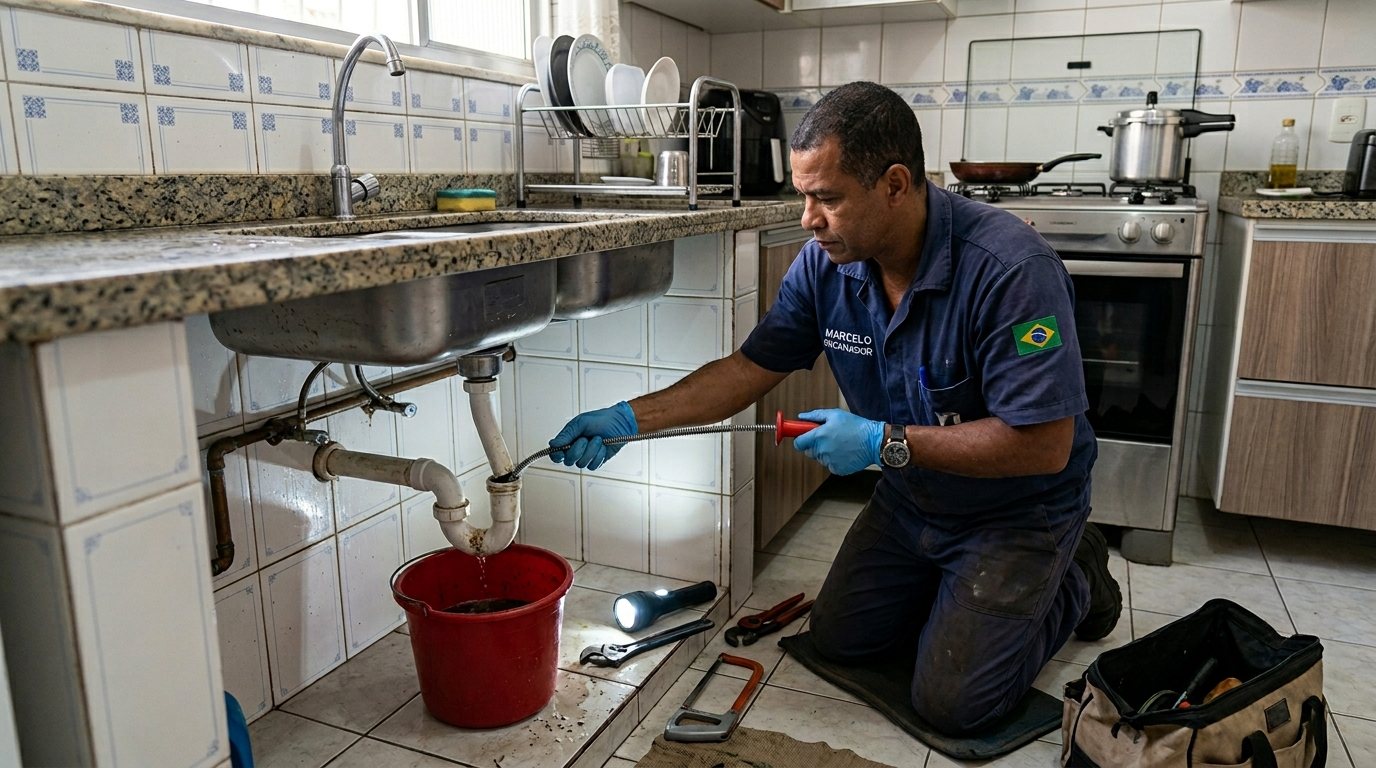 Ligação da Pia da Cozinha em Betim‑MG