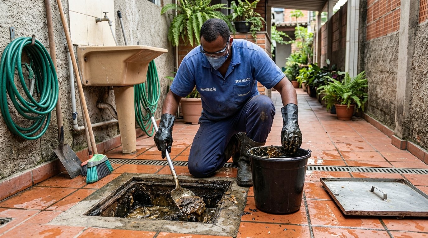 Limpeza de Caixa de Gordura Comercial em Betim‑MG