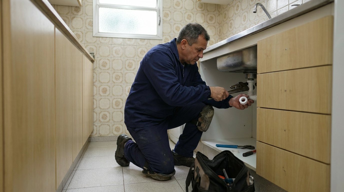Reparo Hidráulico na Cozinha em Betim‑MG